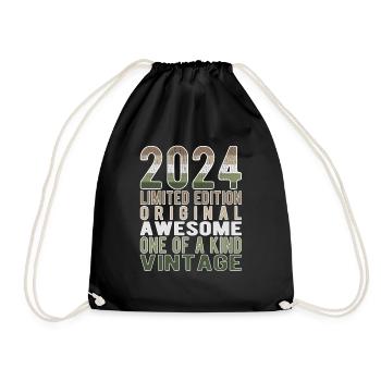 Edition limitée depuis 2024 Anniversaire Millésime 2024 - Sac de sport léger - noir - Devant
