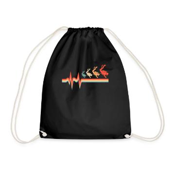 Snorkeling ECG Heartbeat - Sac de sport léger - noir - Devant