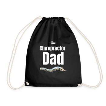 Der Chiropraktiker Papa, Körperliche Massage, - Turnbeutel - Schwarz - Vorne