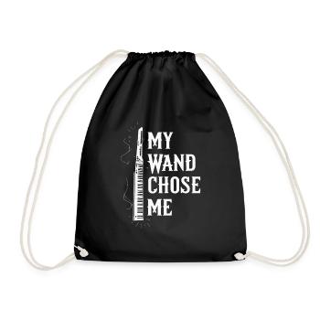 Keytar Keyboard Gift - Drawstring Bag - black - Front