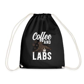 Chien Labrador Retriever Brun Chocolat - Sac de sport léger - noir - Devant