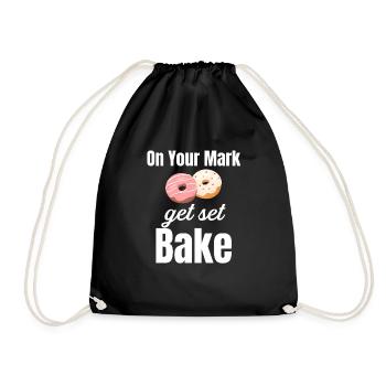 Ready, bake! Culinary bread - Drawstring Bag - black - Front