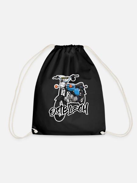 S51 (hellblau) // Illustration - Turnbeutel - Schwarz