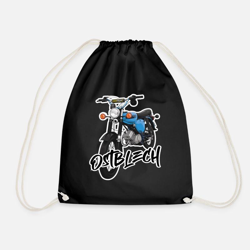 S51 (hellblau) // Illustration - Turnbeutel - Schwarz