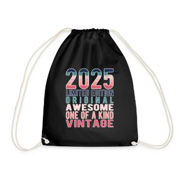 Edition limitée depuis 2025 Anniversaire Millésime 2025 - Sac de sport léger - noir - Devant