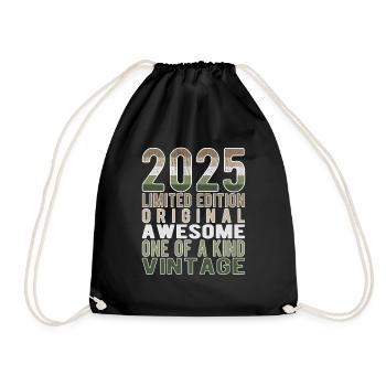 Edition limitée depuis 2025 Anniversaire Millésime 2025 - Sac de sport léger - noir - Devant