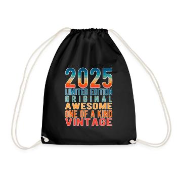 Edition limitée depuis 2025 Anniversaire Millésime 2025 - Sac de sport léger - noir - Devant