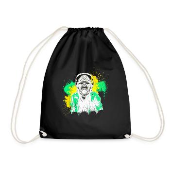 DJ Monkey Music Party Fun Sunglasses Monkey Headph - Drawstring Bag - black - Front