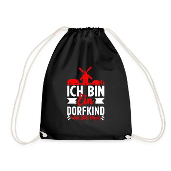 Un enfant du village fier de ça - Sac de sport léger - noir - Devant