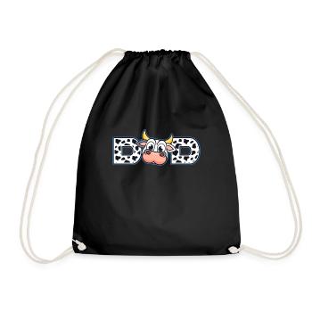 Dad Cowboy Birthday Family Matching Party - Drawstring Bag - black - Front
