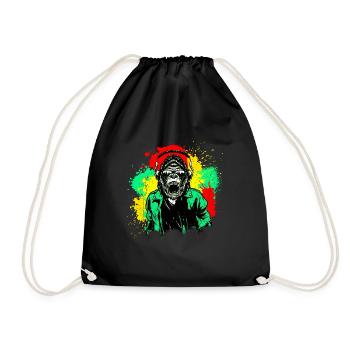 DJ Monkey Music Party Fun Lunettes De Soleil Monkey Headph - Sac de sport léger - noir - Devant