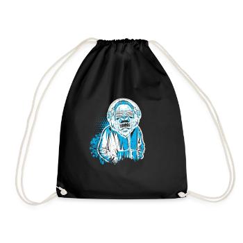 DJ Monkey Music Party Fun Sunglasses Dance Party M - Drawstring Bag - black - Front