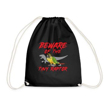 Molina Parakeet Parrot Bird Parakeet - Drawstring Bag - black - Front