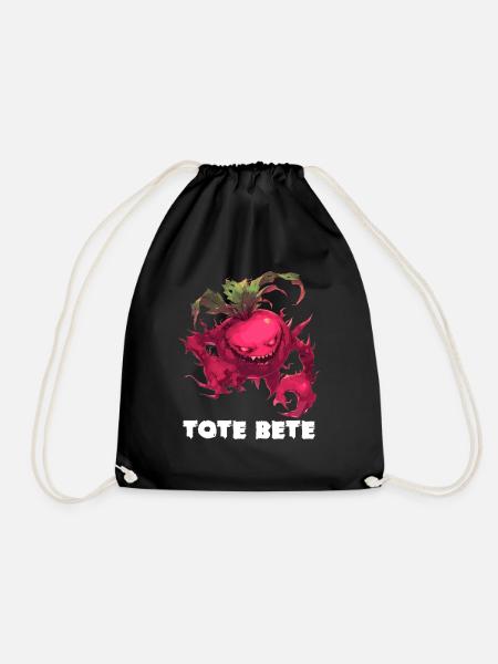Halloween Rote Bete Tote Beete Tote Bete - Turnbeutel - Schwarz
