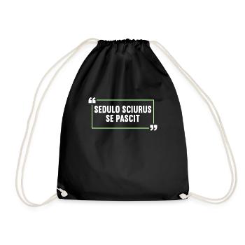 Latin Drôle de dicton latin - Sac de sport léger - noir - Devant