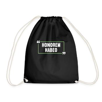Latin Drôle de dicton latin - Sac de sport léger - noir - Devant