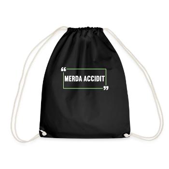 Latin Drôle de dicton latin - Sac de sport léger - noir - Devant
