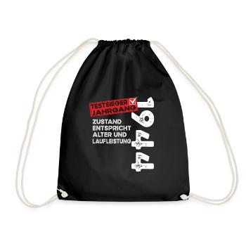 Vainqueur du test d’anniversaire du 80e anniversaire Vintage 1944 - Sac de sport léger - noir - Devant