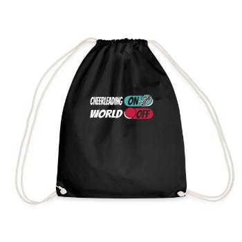 Cheerleader Cheerleading - Drawstring Bag - black - Front