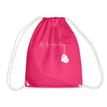 Boxing Passion Man Or Woman Combat Sport - Drawstring Bag - fuchsia - Front