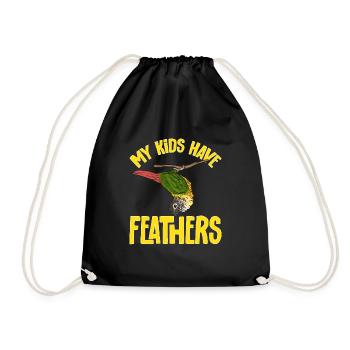 Perruche Molina Perroquet Perruche oiseau - Sac de sport léger - noir - Devant