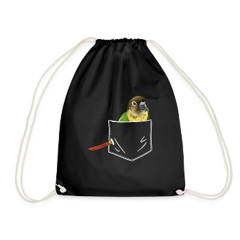Perruche Molina Perroquet Perruche oiseau - Sac de sport léger - noir - Devant