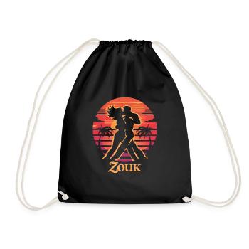 Zouk-Tanz-Geschenk - Turnbeutel - Schwarz - Vorne