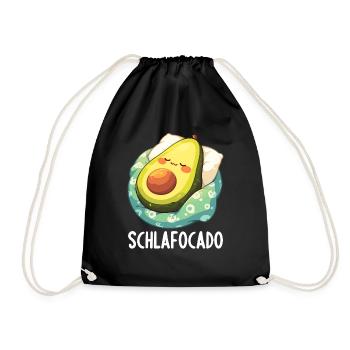Schlafocado Chemise de nuit officielle - Sac de sport léger - noir - Devant