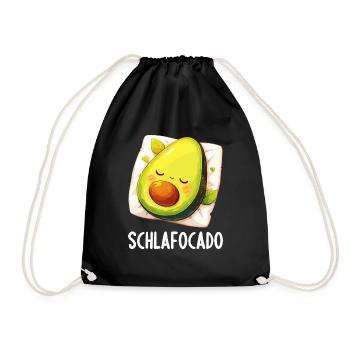 Schlafocado Chemise de nuit officielle - Sac de sport léger - noir - Devant