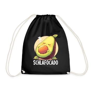 Schlafocado Chemise de nuit officielle - Sac de sport léger - noir - Devant