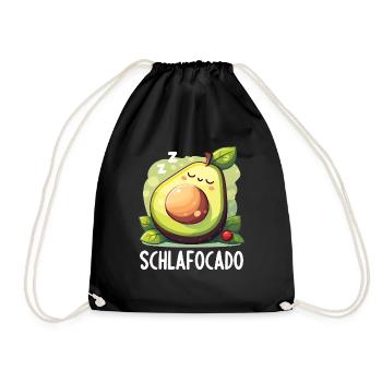 Schlafocado Chemise de nuit officielle - Sac de sport léger - noir - Devant