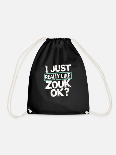 Zouk-Tanz-Geschenk - Turnbeutel - Schwarz