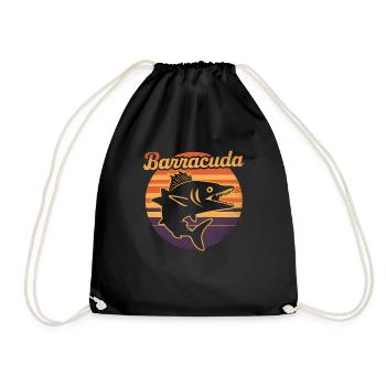 Cadeau pour Barracuda Fish Lover - Sac de sport léger - noir - Devant
