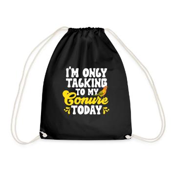 Parakeet, Parrot, Parakeet, Bird - Drawstring Bag - black - Front