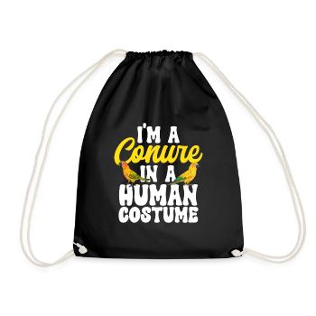 Parakeet, Parrot, Parakeet, Bird - Drawstring Bag - black - Front