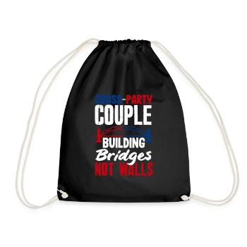 United In Love Unity Patriotic American - Drawstring Bag - black - Front