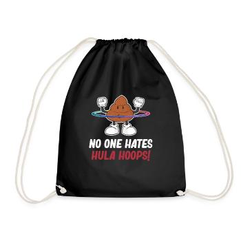 Nobody Hates Hula Hoops! Hooping Jugglers - Drawstring Bag - black - Front