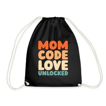 Mom Mom - Drawstring Bag - black - Front