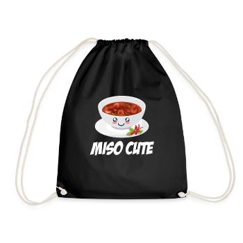 Miso Sweet Miso Puns Asian Chinese - Drawstring Bag - black - Front