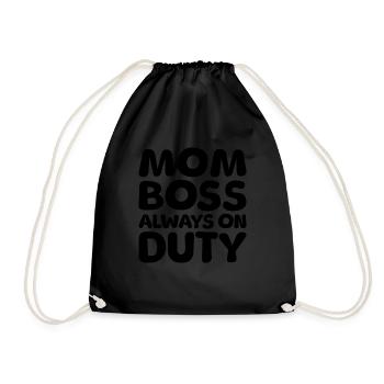 Mom Mom - Drawstring Bag - black - Front