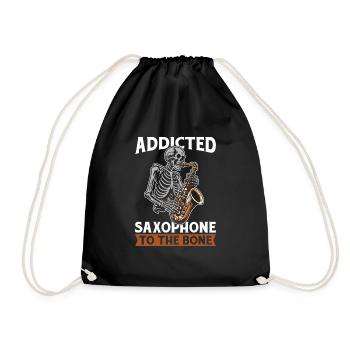 Saxophone Saxophone Squelette - Sac de sport léger - noir - Devant