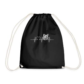 Erdwölfe Erdwolf - Turnbeutel - Schwarz - Vorne
