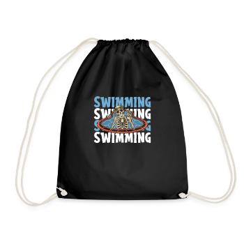Nageurs nageurs - Sac de sport léger - noir - Devant