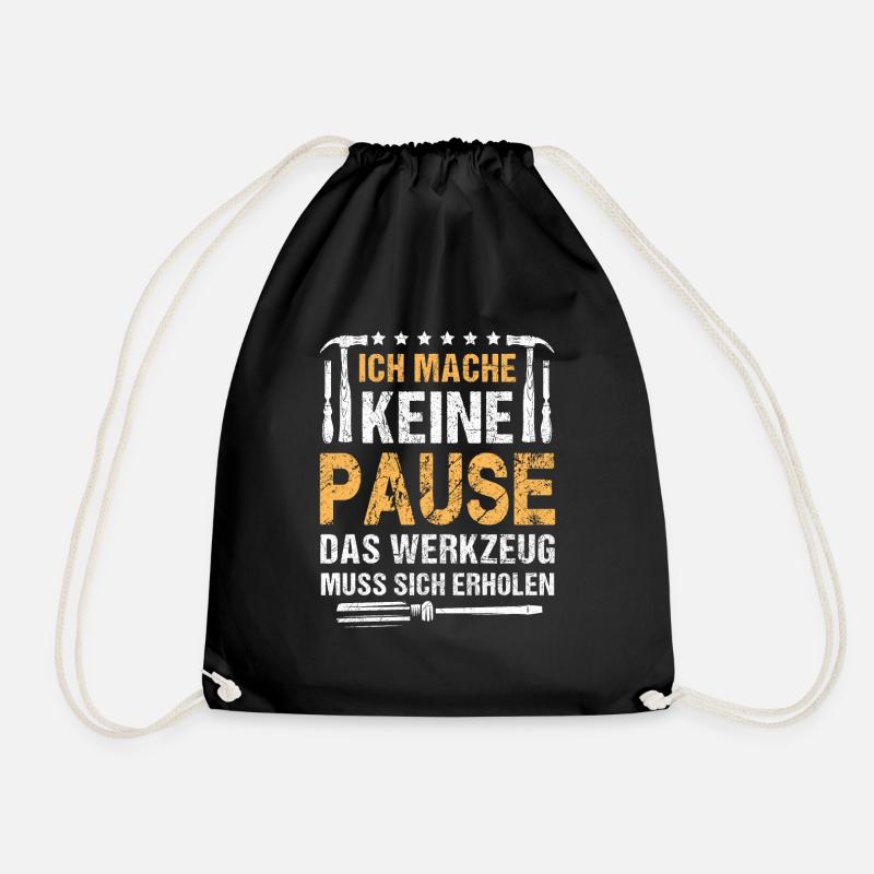 NE FAITES PAS DE PAUSE, L’OUTIL DOIT RÉCUPÉRER - Sac de sport léger - noir