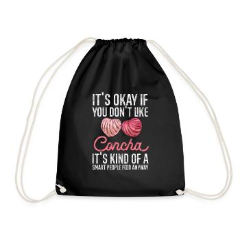 Concha Hispanique Mexicain Pan Dulce - Sac de sport léger - noir - Devant