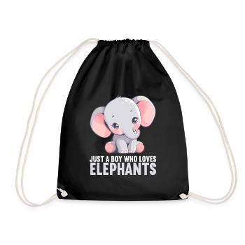 Elephant Elephant - Drawstring Bag - black - Front