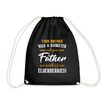 Ta mère était un hamster que ton père sentait - Sac de sport léger - noir - Devant
