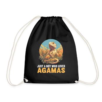 Agamen Agame - Turnbeutel - Schwarz - Vorne