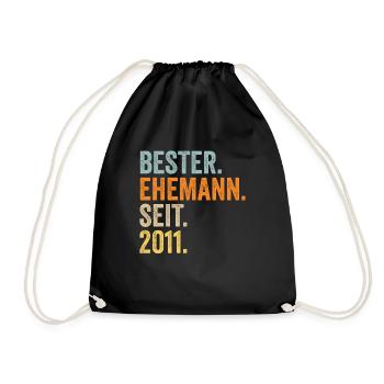 Meilleur mari de la Saint-Valentin depuis 2011 - Sac de sport léger - noir - Devant