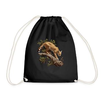 Chats dorés Chat doré - Sac de sport léger - noir - Devant